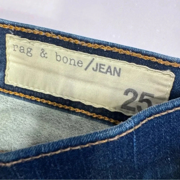 Rag & Bone Womens Skinny Blue Jeans Size 25 - Picture 8 of 10
